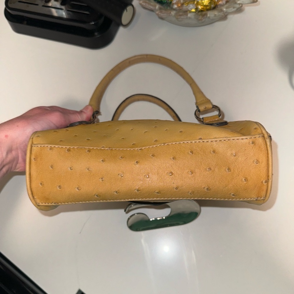 Vintage 2000’s Guess Ostrich Leather Mini Bag - Picture 4 of 10